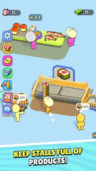 My Fish Mart: Idle Tycoon Game (Мой рыбный магазин) МОД/Взлом [Все открыто, Дополнительные деньги и Меню MOD] Screenshot 3