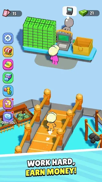 My Fish Mart: Idle Tycoon Game (Мой рыбный магазин) МОД/Взлом [Все открыто, Дополнительные деньги и Меню MOD] Screenshot 4