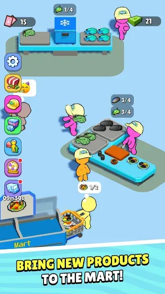 My Fish Mart: Idle Tycoon Game (Мой рыбный магазин) МОД/Взлом [Все открыто, Дополнительные деньги и Меню MOD] Screenshot 5