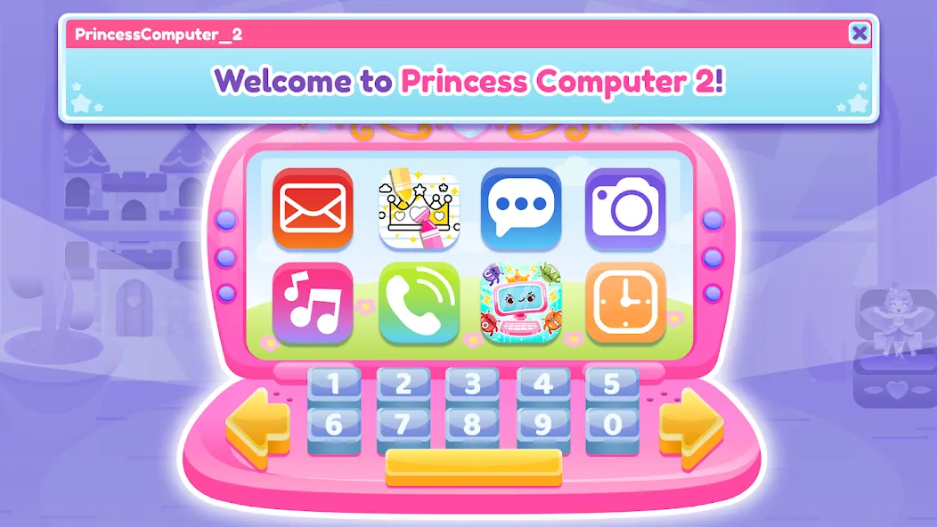 Princess Computer 2 Girl Games МОД/Взлом [Много монет, Открытые уровни и Мега MOD] Screenshot 1