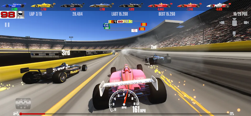 Stock Car Racing (ток Кар Гонки) МОД/Взлом [Меню, Бесконечные монеты и Открытые уровни] Screenshot 4