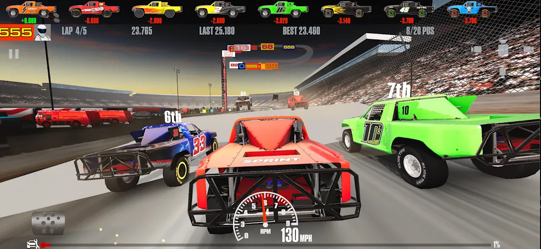 Stock Car Racing (ток Кар Гонки) МОД/Взлом [Меню, Бесконечные монеты и Открытые уровни] Screenshot 5