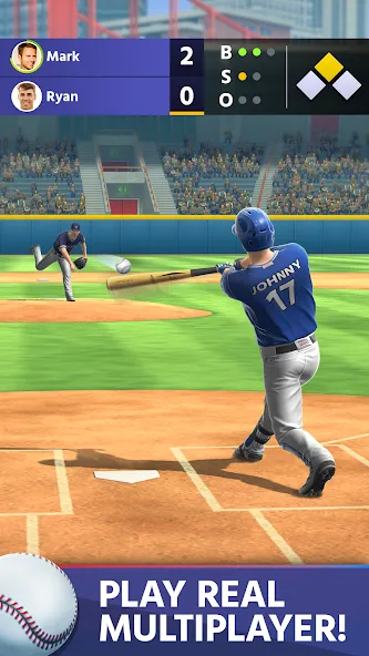 Baseball: Home Run Sports Game (Бейсбол) МОД/Взлом [Бесконечные деньги, Монеты и Мега MOD] Screenshot 1