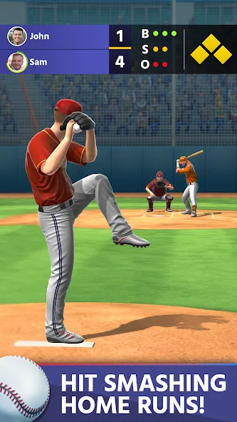 Baseball: Home Run Sports Game (Бейсбол) МОД/Взлом [Бесконечные деньги, Монеты и Мега MOD] Screenshot 2