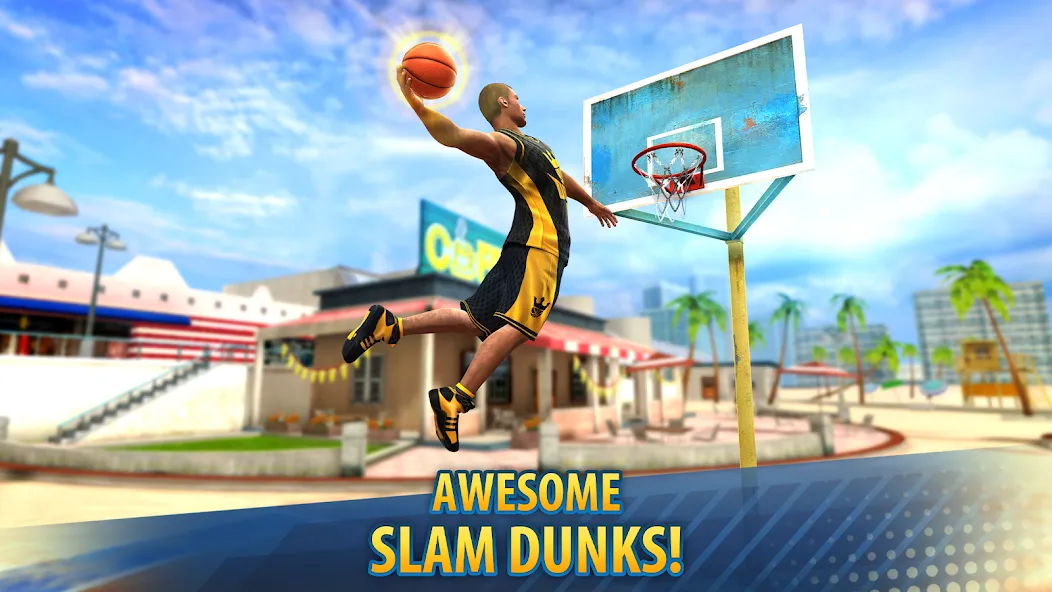 Basketball Stars: Multiplayer (Баскетбол Старс) МОД/Взлом [Меню, Бесконечные монеты и Открытые уровни] Screenshot 3