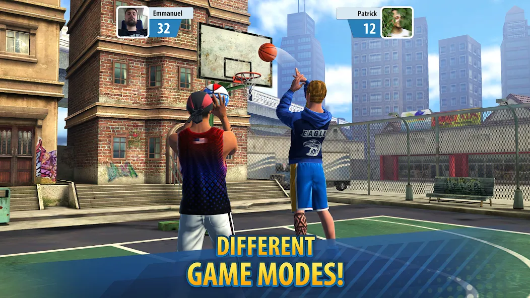 Basketball Stars: Multiplayer (Баскетбол Старс) МОД/Взлом [Меню, Бесконечные монеты и Открытые уровни] Screenshot 5
