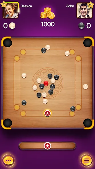 Carrom Pool: Disc Game (Карром Пул) МОД/Взлом [Все открыто, Дополнительные деньги и Меню MOD] Screenshot 2