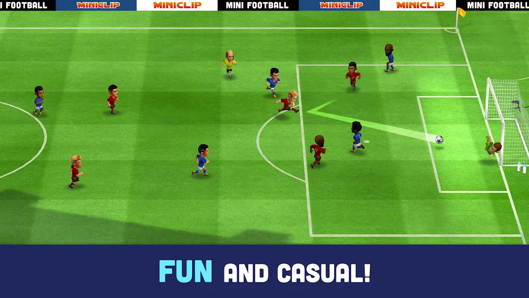 Mini Football - Mobile Soccer (Мини Футбол) МОД/Взлом [Деньги, Монеты и Меню MOD] Screenshot 2