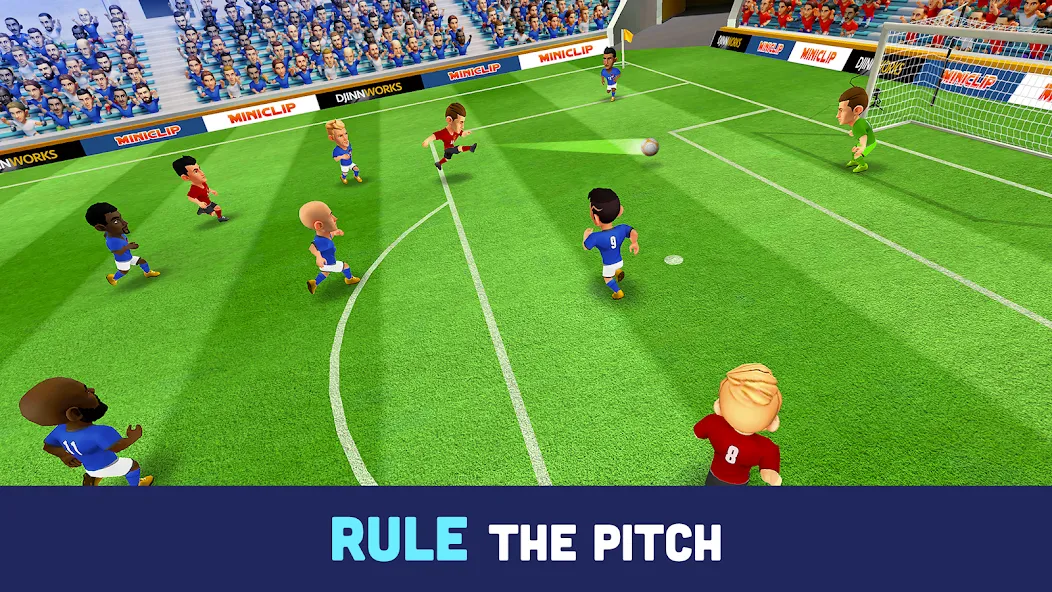 Mini Football - Mobile Soccer (Мини Футбол) МОД/Взлом [Деньги, Монеты и Меню MOD] Screenshot 3