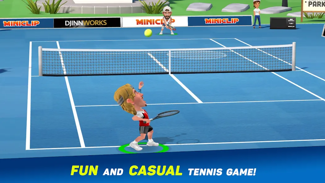 Mini Tennis: Perfect Smash (Мини Теннис) МОД/Взлом [Деньги, Монеты и Меню MOD] Screenshot 1