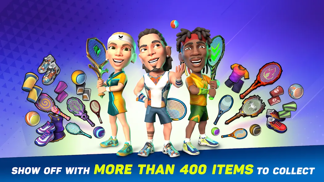 Mini Tennis: Perfect Smash (Мини Теннис) МОД/Взлом [Деньги, Монеты и Меню MOD] Screenshot 5