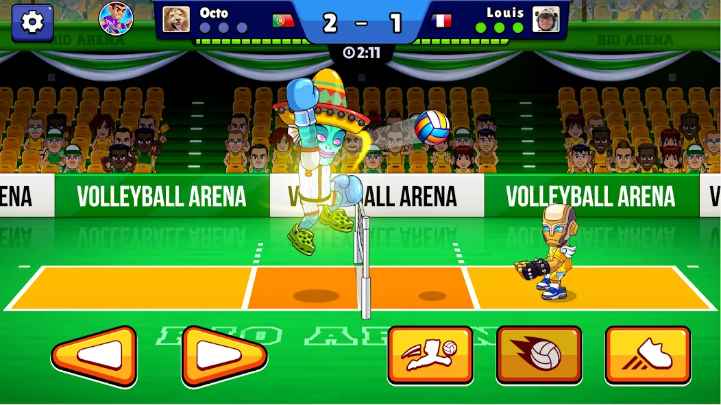 Volleyball Arena: Spike Hard (Волейбольная арена) МОД/Взлом [Меню, Бесконечные монеты и Открытые уровни] Screenshot 3