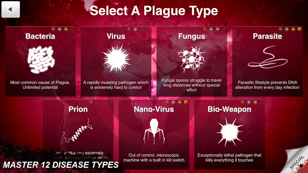 Plague Inc. МОД/Взлом [Все открыто, Дополнительные деньги и Меню MOD] Screenshot 4