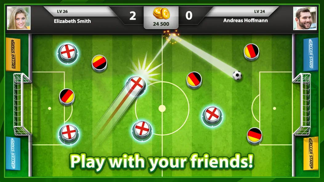 Soccer Stars: Football Games (ок Старс) МОД/Взлом [Деньги, Монеты и Меню MOD] Screenshot 1