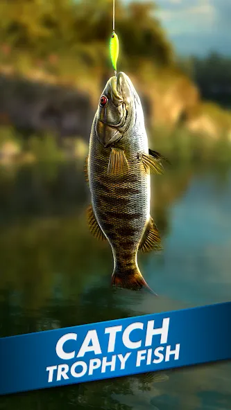 Ultimate Fishing! Fish Game МОД/Взлом [Все открыто, Дополнительные деньги и Меню MOD] Screenshot 1
