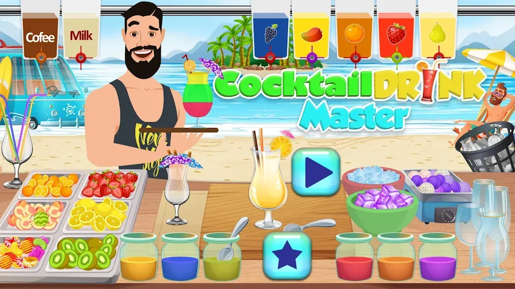 Boba cocktail:DIY recipe games МОД/Взлом [Деньги, Монеты и Меню MOD] Screenshot 3