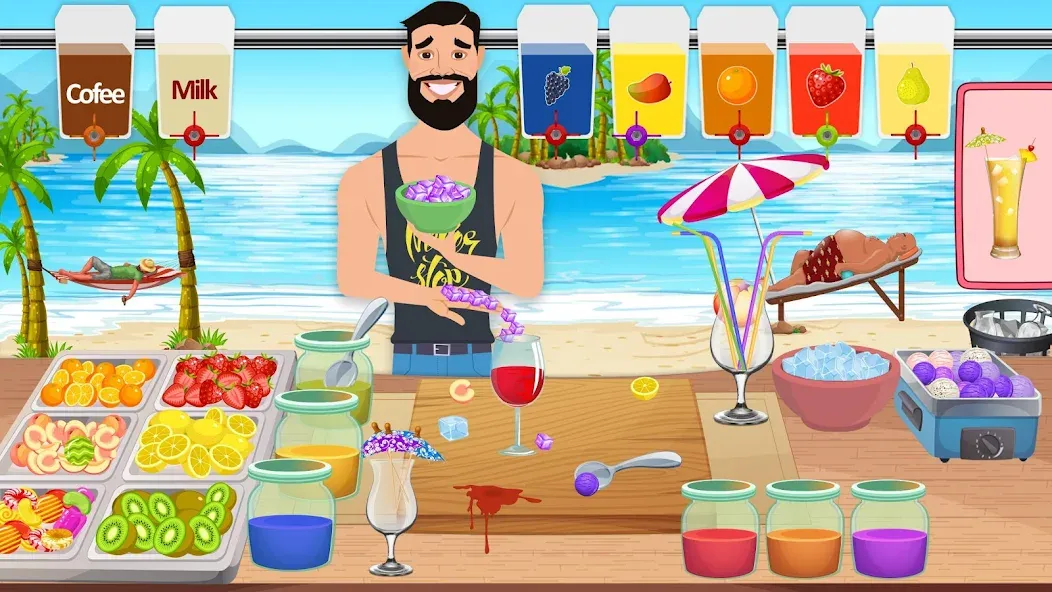 Boba cocktail:DIY recipe games МОД/Взлом [Деньги, Монеты и Меню MOD] Screenshot 5