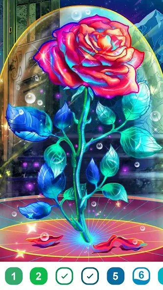 Color Painting-Color by Number (Цветная живопись) МОД/Взлом [Меню, Бесконечные монеты и Открытые уровни] Screenshot 3