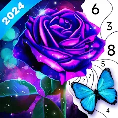 Скачать Взломанная Fancy Color - Paint By Number (Много денег и подсказок) на Андроид бесплатно