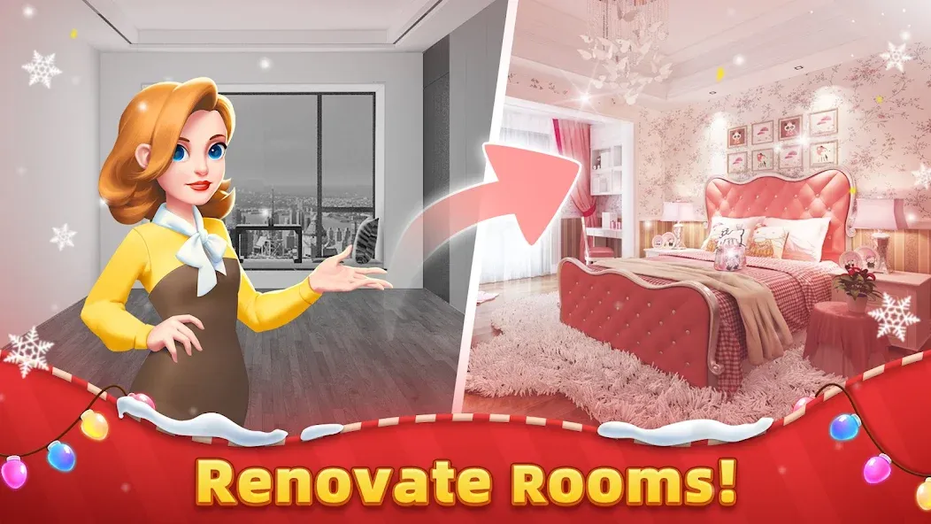Dream Home - House Design МОД/Взлом [Много денег, Монет и Все открыто] Screenshot 1