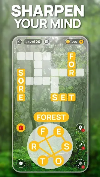 Word Scenery: Crossword (Ворд Трип) МОД/Взлом [Все открыто, Дополнительные деньги и Меню MOD] Screenshot 2