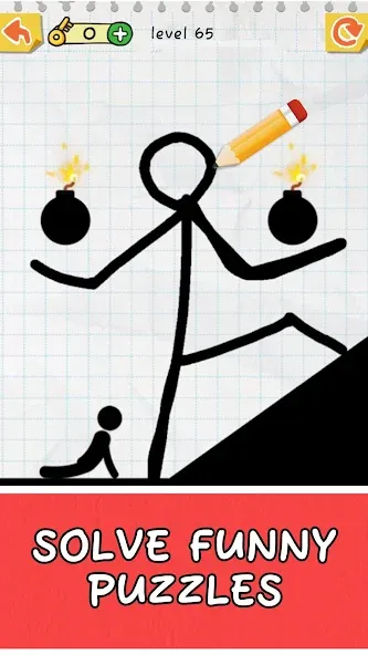 Draw 2 Save: Stickman Puzzle (Дроу 2 Сэйв) МОД/Взлом [Деньги, Монеты и Меню MOD] Screenshot 4