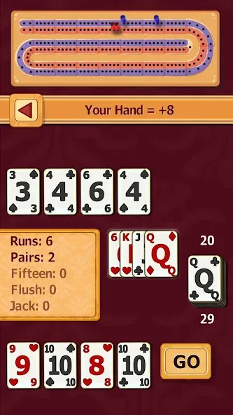 Cribbage (Криббидж) МОД/Взлом [Все открыто, Дополнительные деньги и Меню MOD] Screenshot 3