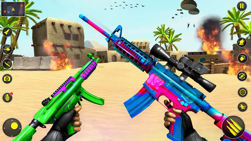 Fps Shooting Strike: Gun Games МОД/Взлом [Много монет, Открытые уровни и Мега MOD] Screenshot 2