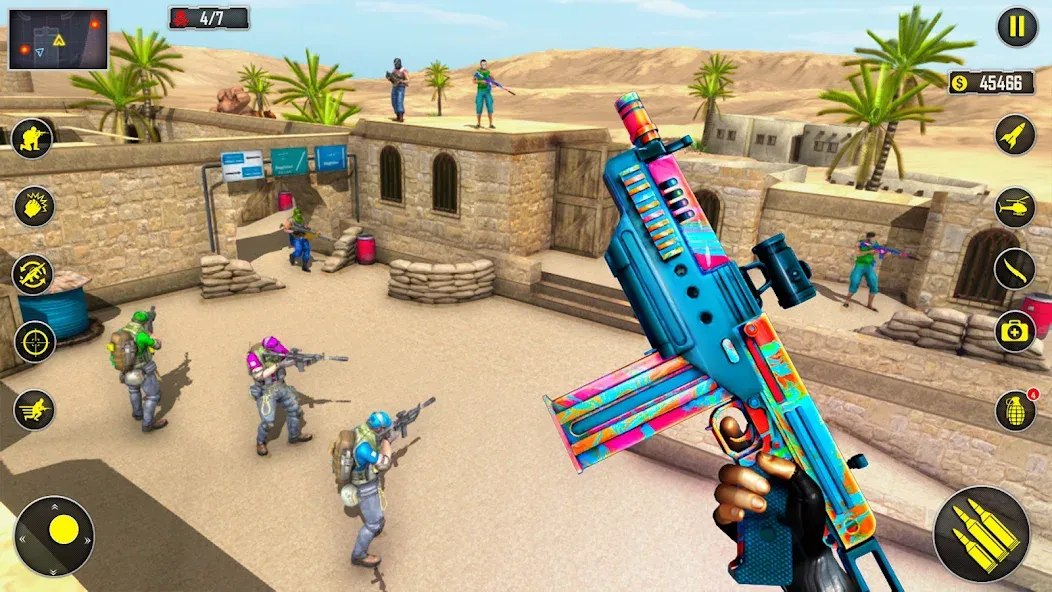 Fps Shooting Strike: Gun Games МОД/Взлом [Много монет, Открытые уровни и Мега MOD] Screenshot 3