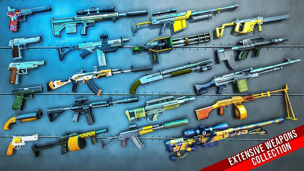 Fps Shooting Strike: Gun Games МОД/Взлом [Много монет, Открытые уровни и Мега MOD] Screenshot 4