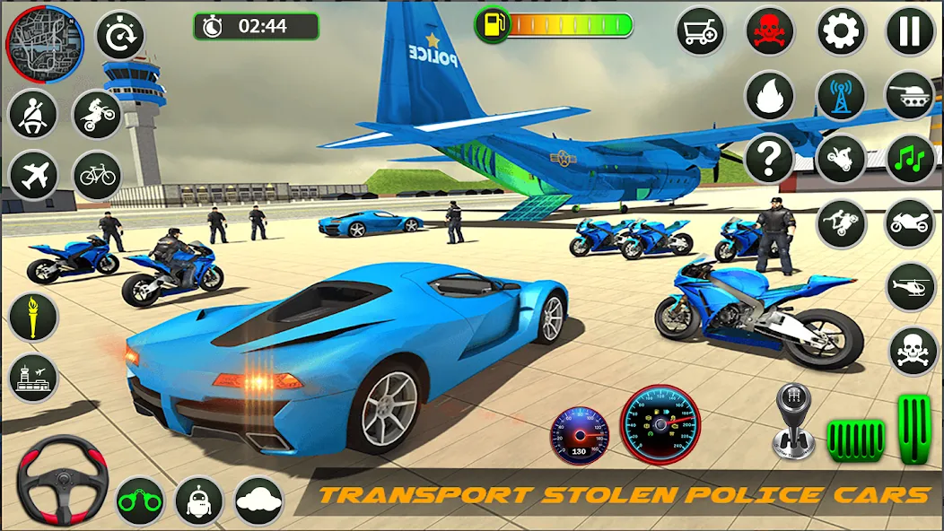 Police Game – Police Car Game МОД/Взлом [Все открыто, Дополнительные деньги и Меню MOD] Screenshot 1