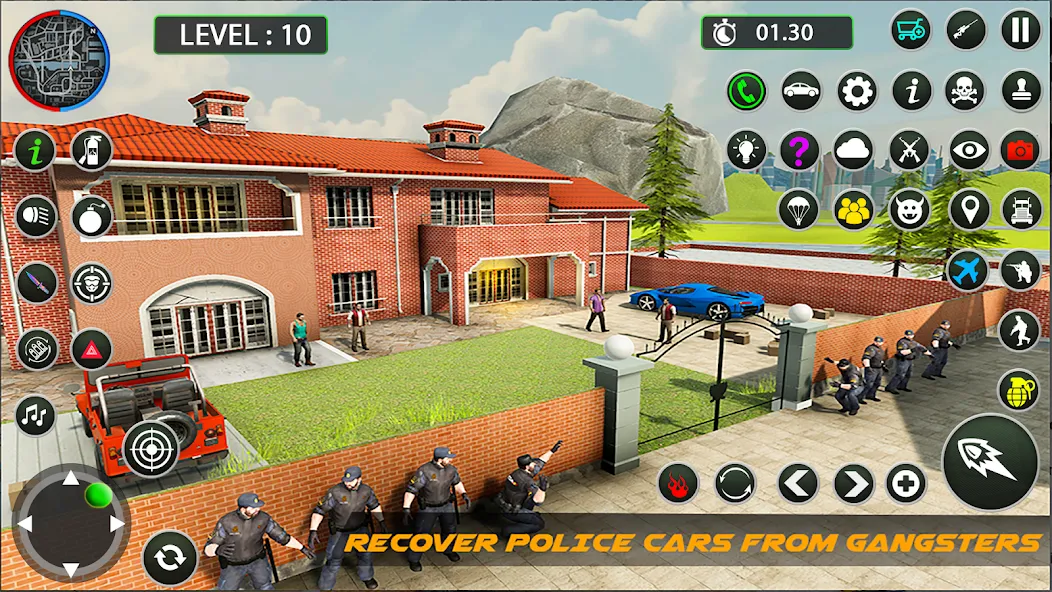Police Game – Police Car Game МОД/Взлом [Все открыто, Дополнительные деньги и Меню MOD] Screenshot 2