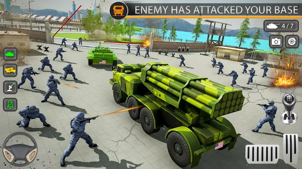 Army Transport Military Games МОД/Взлом [Все открыто, Дополнительные деньги и Меню MOD] Screenshot 1