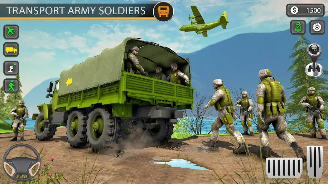 Army Transport Military Games МОД/Взлом [Все открыто, Дополнительные деньги и Меню MOD] Screenshot 2