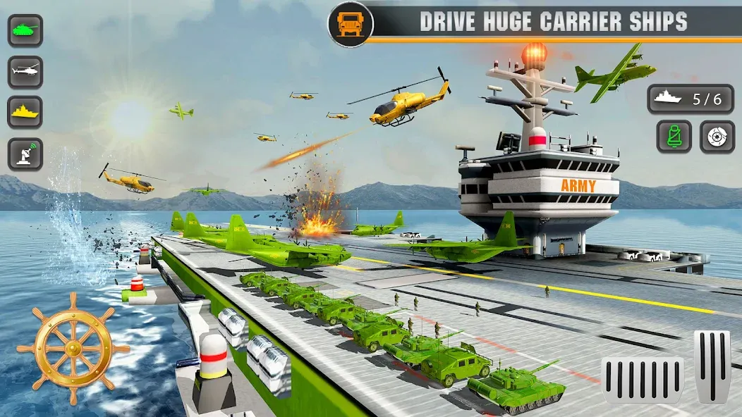 Army Transport Military Games МОД/Взлом [Все открыто, Дополнительные деньги и Меню MOD] Screenshot 5