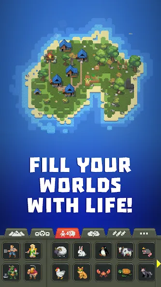 WorldBox - Sandbox God Sim (ВорлдБокс) МОД/Взлом [Все открыто, Дополнительные деньги и Меню MOD] Screenshot 2