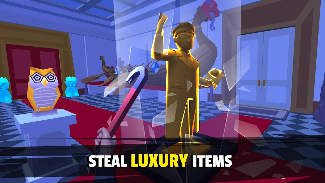 Robbery Madness 2:Stealth game (Робери Маднесс 2) МОД/Взлом [Меню, Бесконечные монеты и Открытые уровни] Screenshot 2