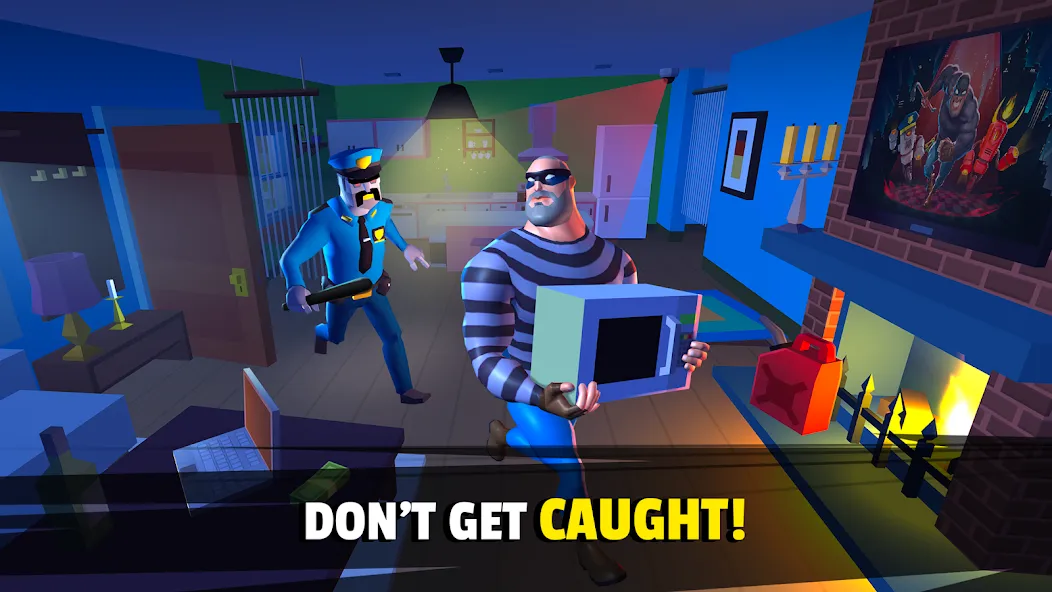 Robbery Madness 2:Stealth game (Робери Маднесс 2) МОД/Взлом [Меню, Бесконечные монеты и Открытые уровни] Screenshot 4