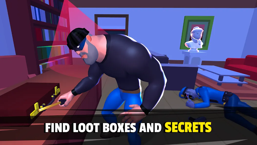 Robbery Madness 2:Stealth game (Робери Маднесс 2) МОД/Взлом [Меню, Бесконечные монеты и Открытые уровни] Screenshot 5
