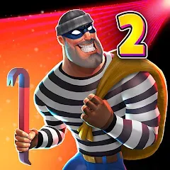 Скачать Взломанная Robbery Madness 2:Stealth game на андроид (Много денег)