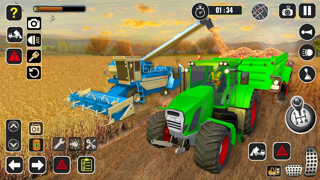 Tractor Farming Game Harvester МОД/Взлом [Много денег, Монет и Все открыто] Screenshot 4