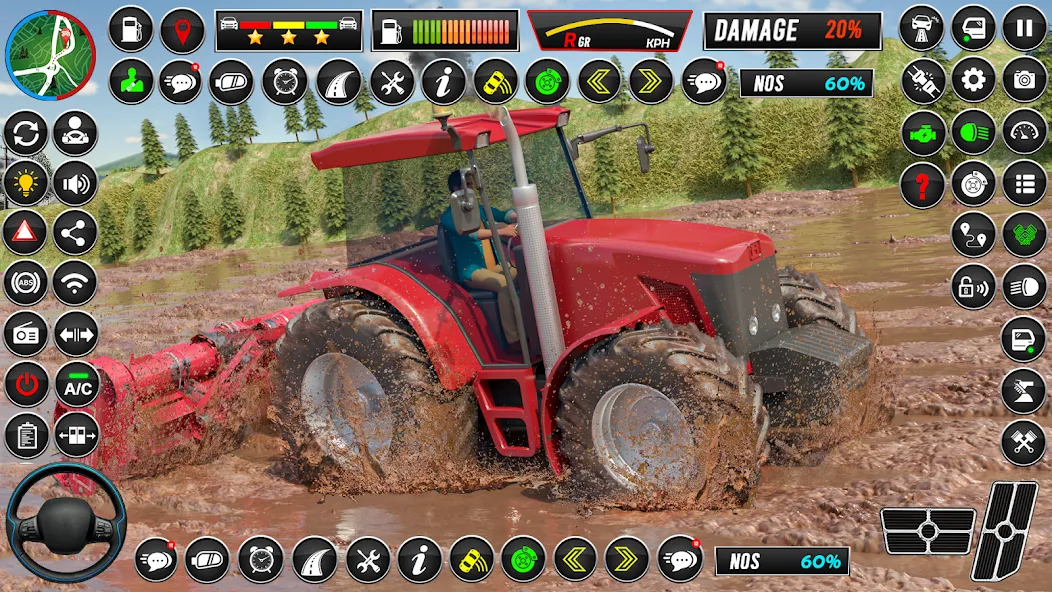 Indian Tractor Games Simulator МОД/Взлом [Деньги, Монеты и Меню MOD] Screenshot 1
