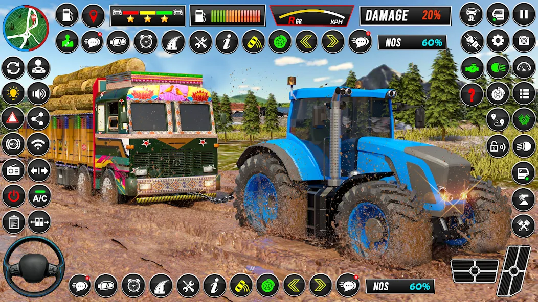 Indian Tractor Games Simulator МОД/Взлом [Деньги, Монеты и Меню MOD] Screenshot 2