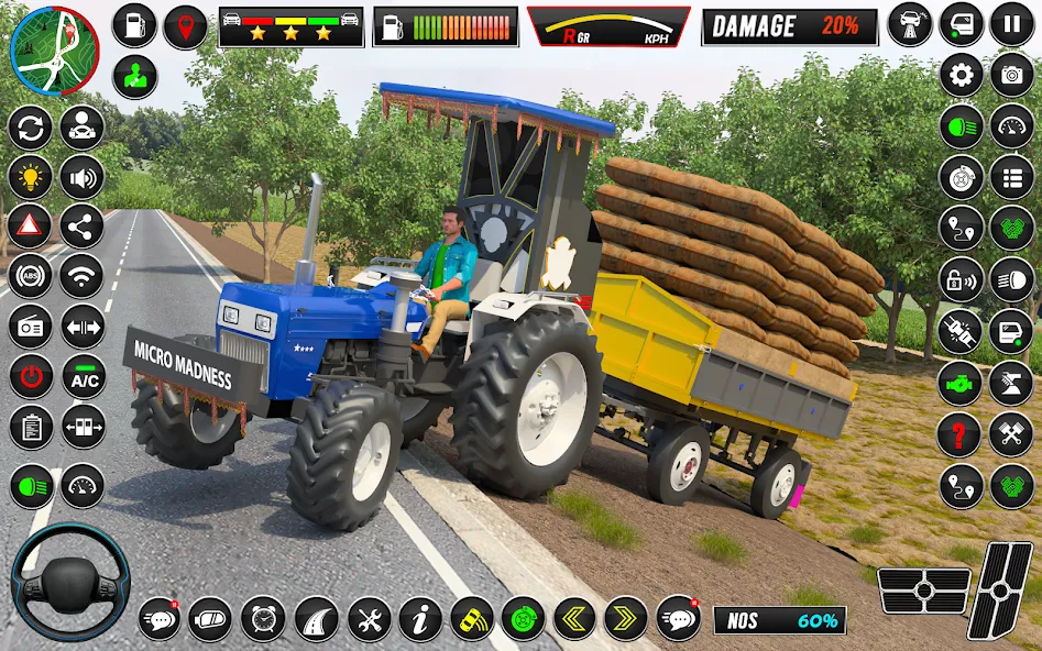 Indian Tractor Games Simulator МОД/Взлом [Деньги, Монеты и Меню MOD] Screenshot 4
