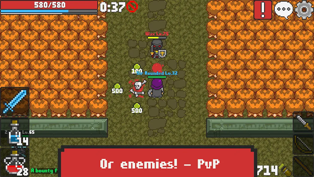 Rucoy Online - MMORPG MMO RPG (Рукой Онлайн) МОД/Взлом [Меню, Бесконечные монеты и Открытые уровни] Screenshot 3