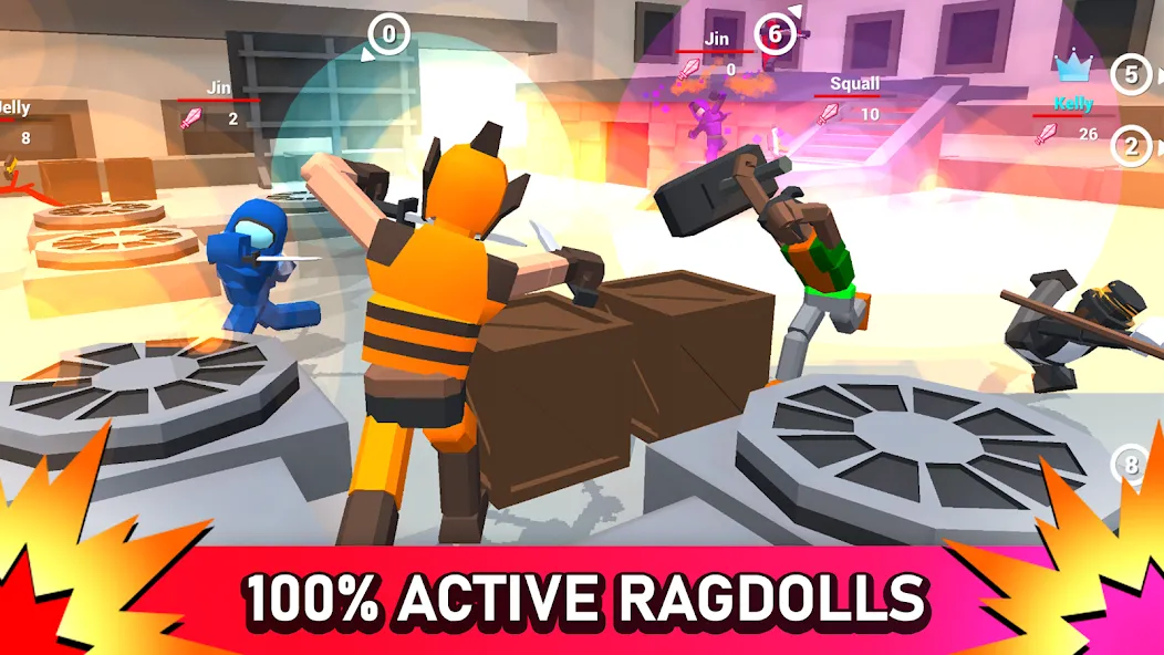Smashgrounds.io: Ragdoll Arena МОД/Взлом [Бесконечные деньги, Монеты и Мега MOD] Screenshot 1