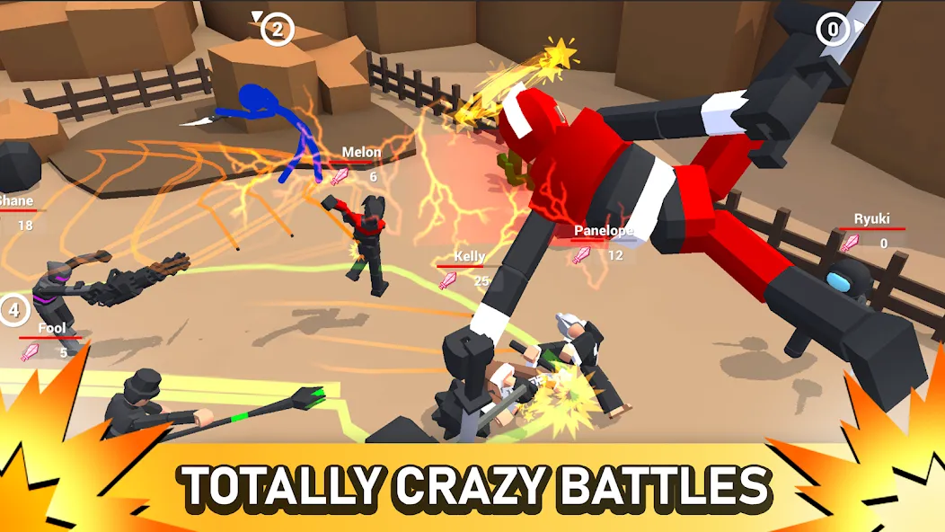 Smashgrounds.io: Ragdoll Arena МОД/Взлом [Бесконечные деньги, Монеты и Мега MOD] Screenshot 3