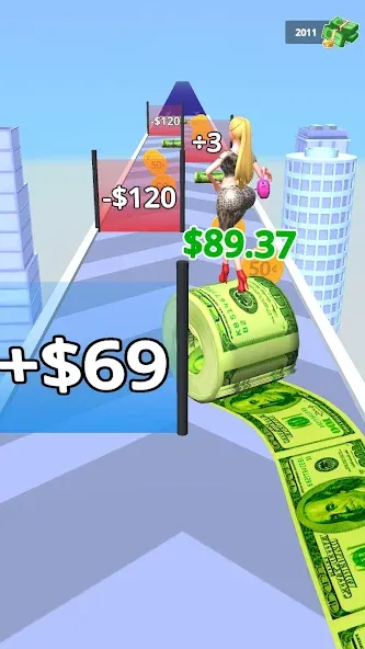 Money Roller (Мани Роллер) МОД/Взлом [Много монет, Открытые уровни и Мега MOD] Screenshot 3