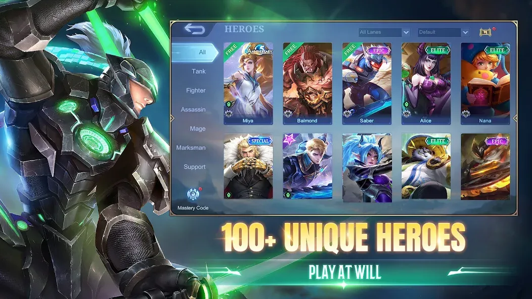 Mobile Legends: Bang Bang (Мобильные Легенды) МОД/Взлом [Много денег, Монет и Все открыто] Screenshot 4