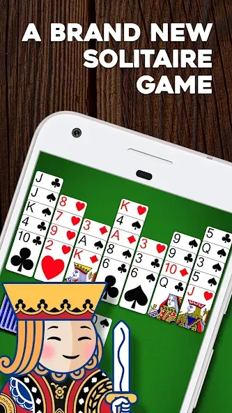 Crown Solitaire: Card Game (Краун Солитер) МОД/Взлом [Меню, Бесконечные монеты и Открытые уровни] Screenshot 1